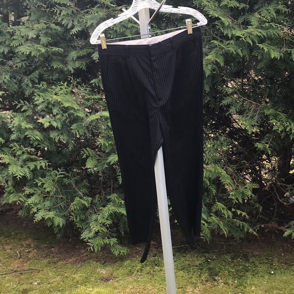 Boy's Black Pin-Stripe Dress Pants, Size 20 (30 X 30) - Picture 5 of 8